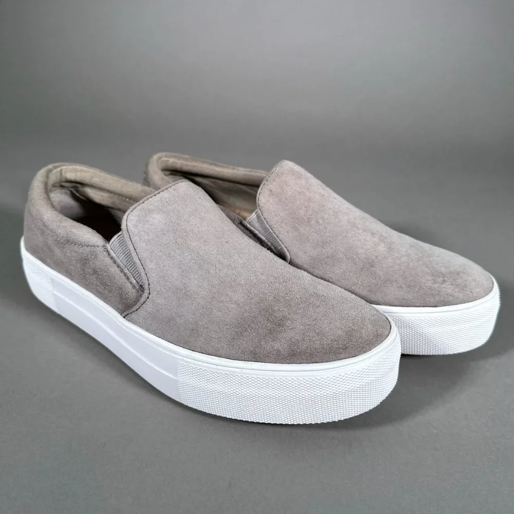 Steve Madden Gray Slip-On Sneakers - Picture 1 of 14